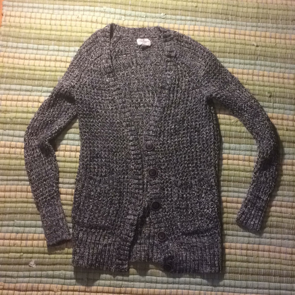 American Eagle black & white cardigan